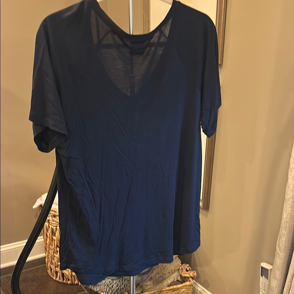 CAbi Blue Relaxed Short Sleeve Tee - Picture 3 of 3